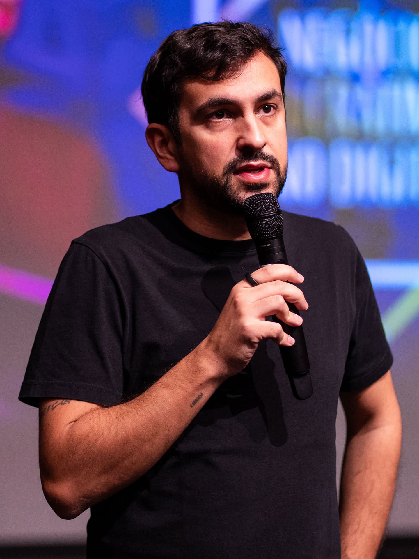 Roberto Cortez speaking at an event