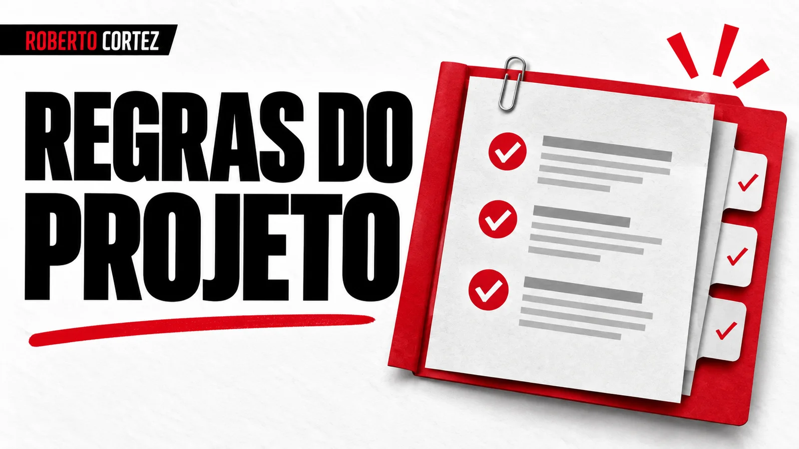 Regras do projeto organizadas num documento de referência
