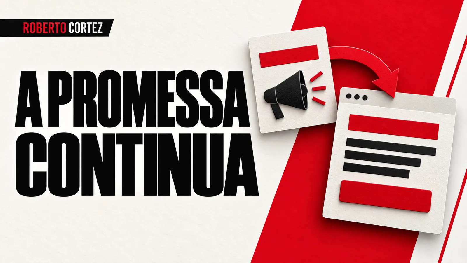 A promessa continua do anúncio para a página