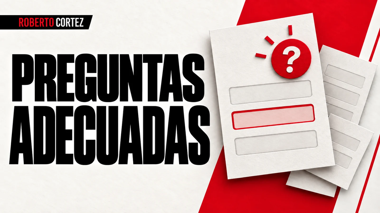Las preguntas adecuadas: un formulario con campos seleccionados para el primer contacto