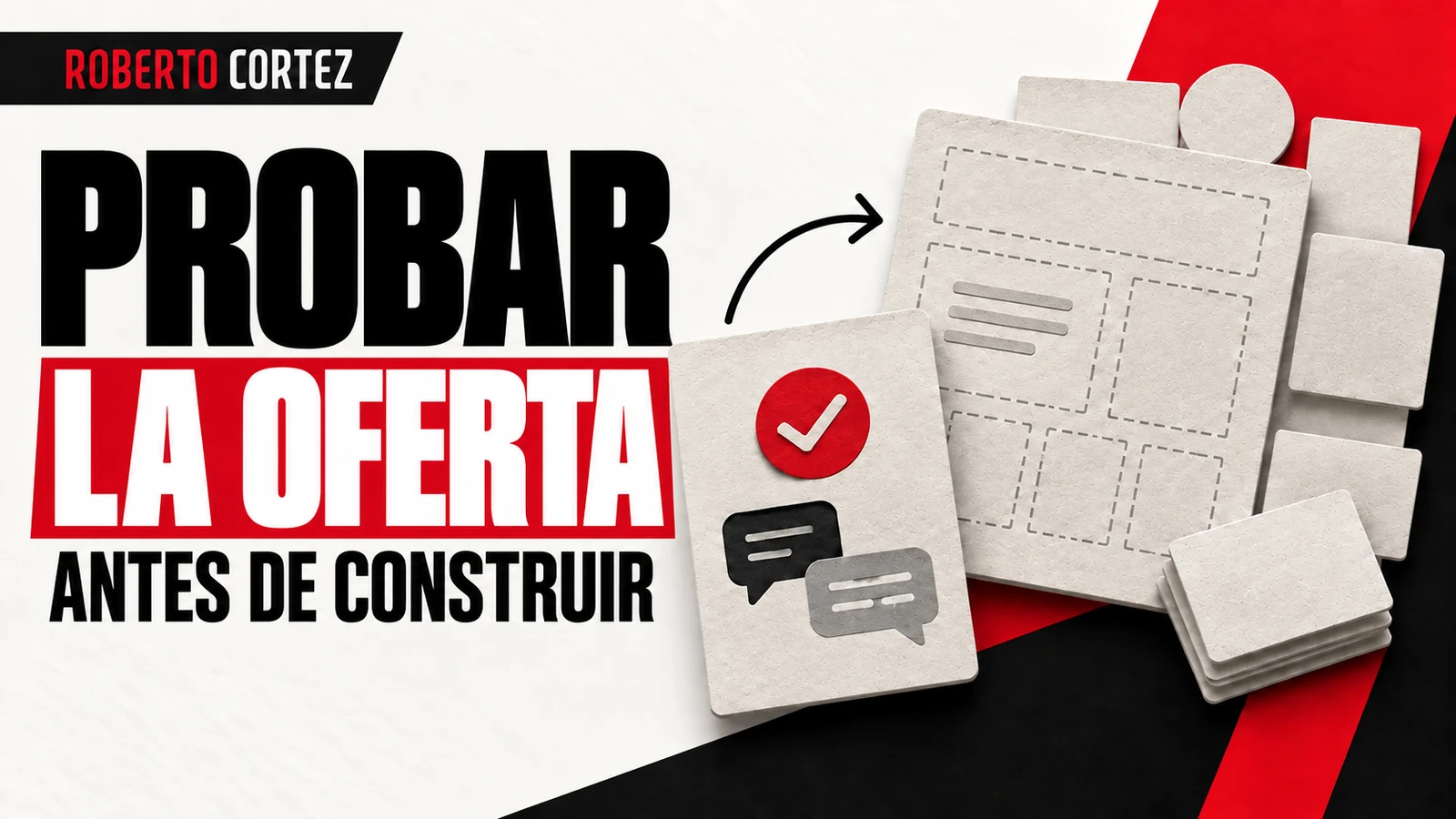 Probar la oferta antes de construir toda la operación