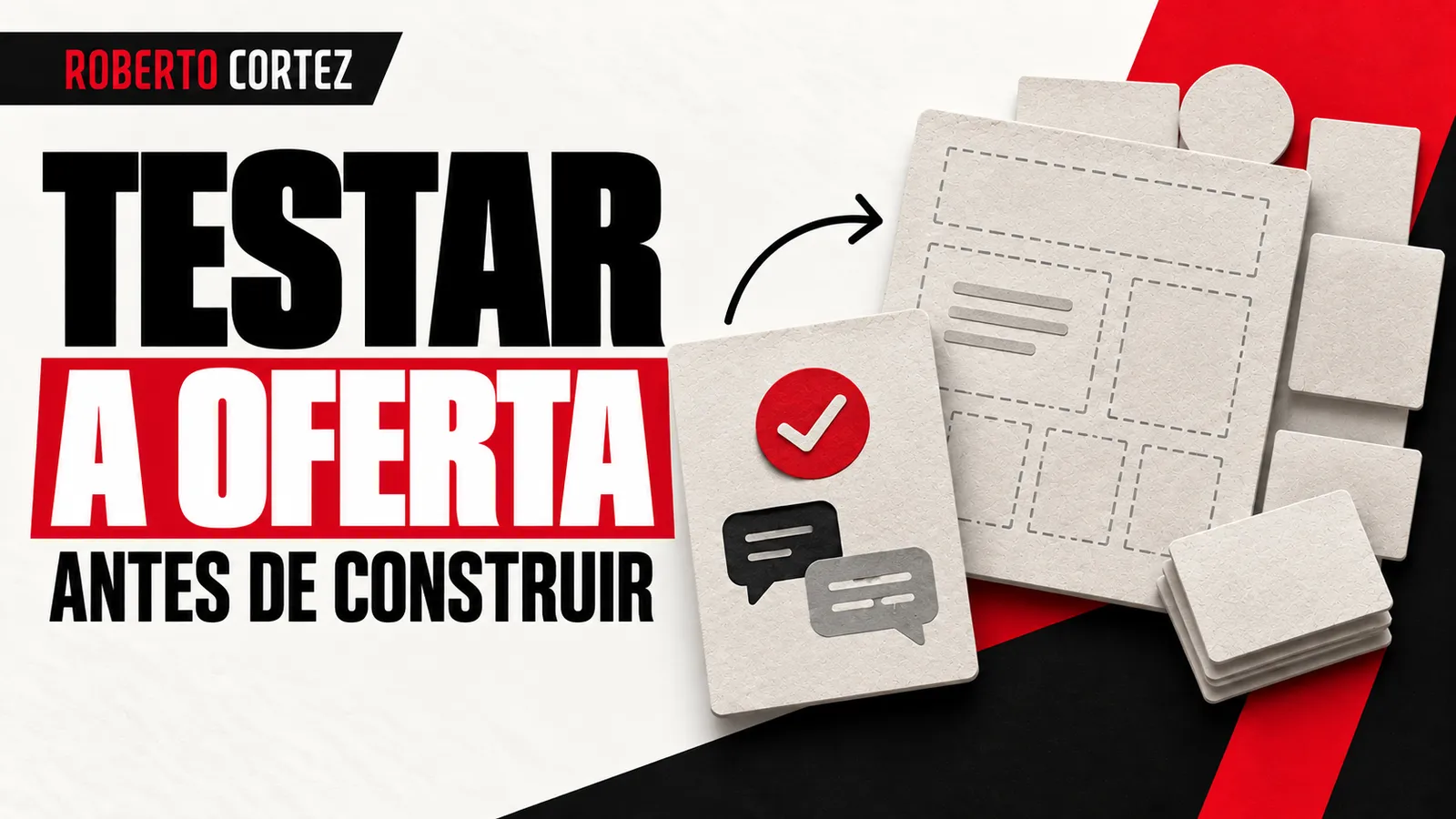 Testar a oferta antes de construir toda a operação