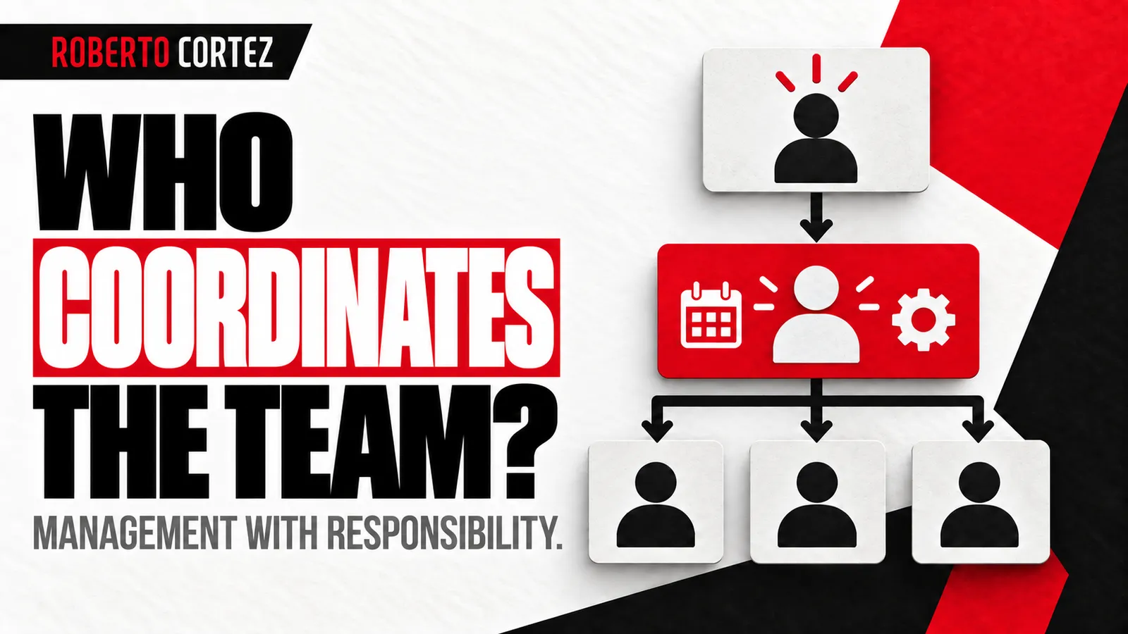 Who coordinates the team: management with responsibility