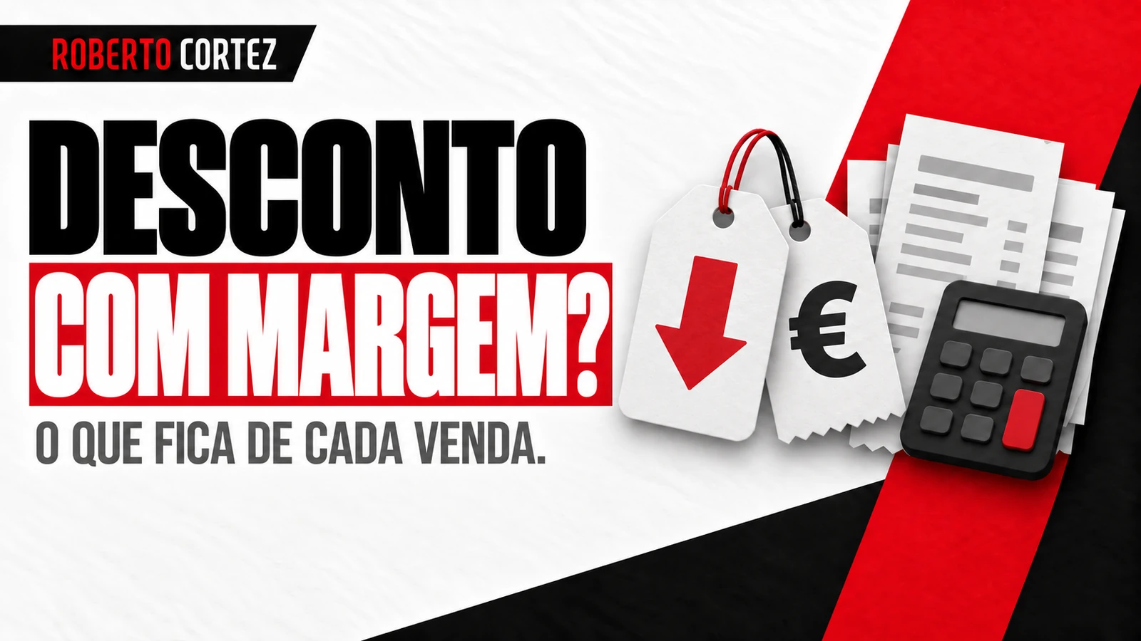 Desconto analisado em conjunto com o valor que fica por encomenda