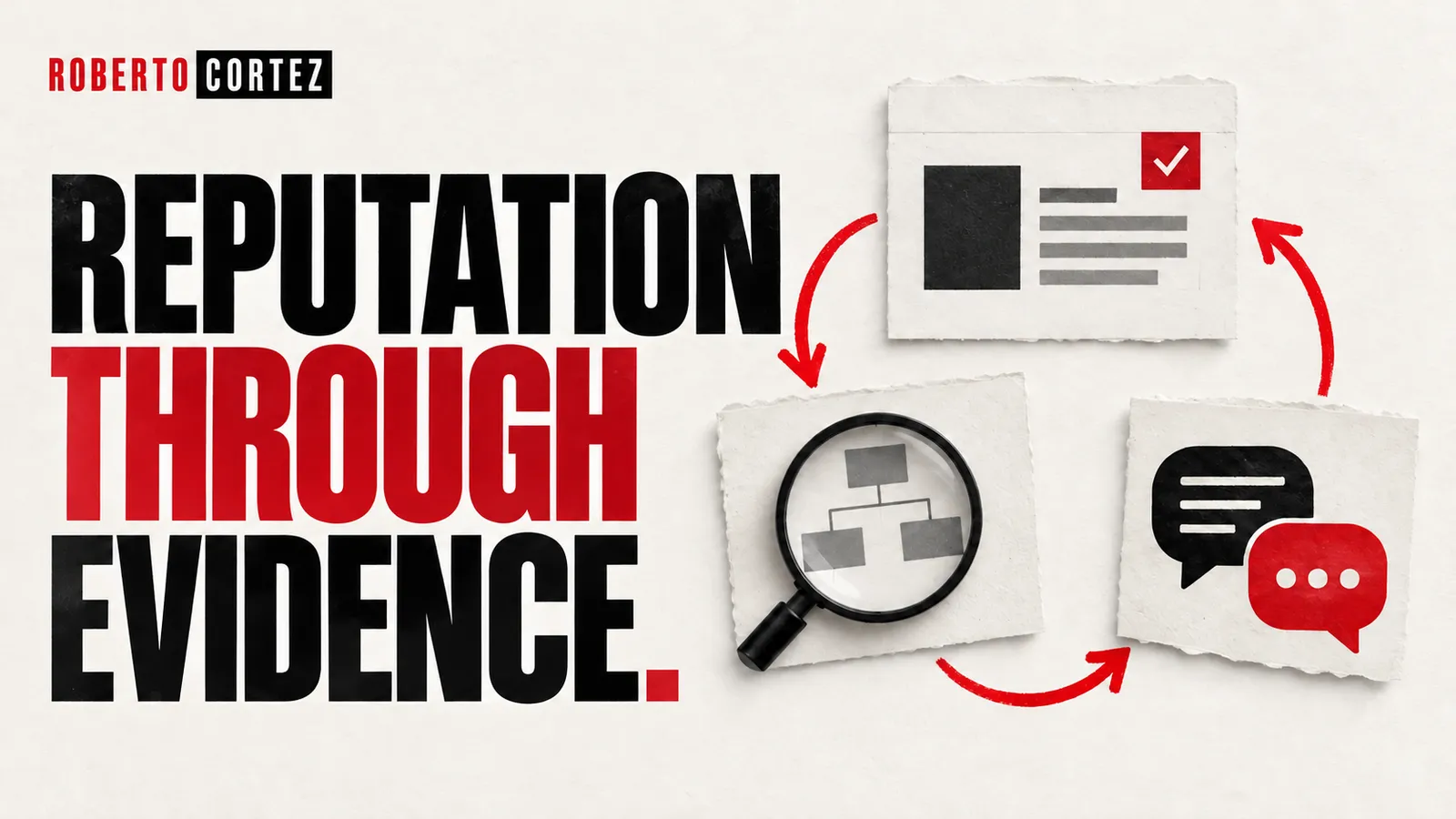 Reputation through evidence: demonstrable work, explanation and conversation