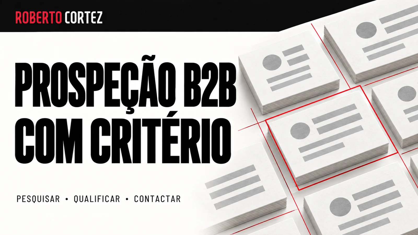 Capa editorial: IA na prospeção B2B: como qualificar oportunidades antes de contactar