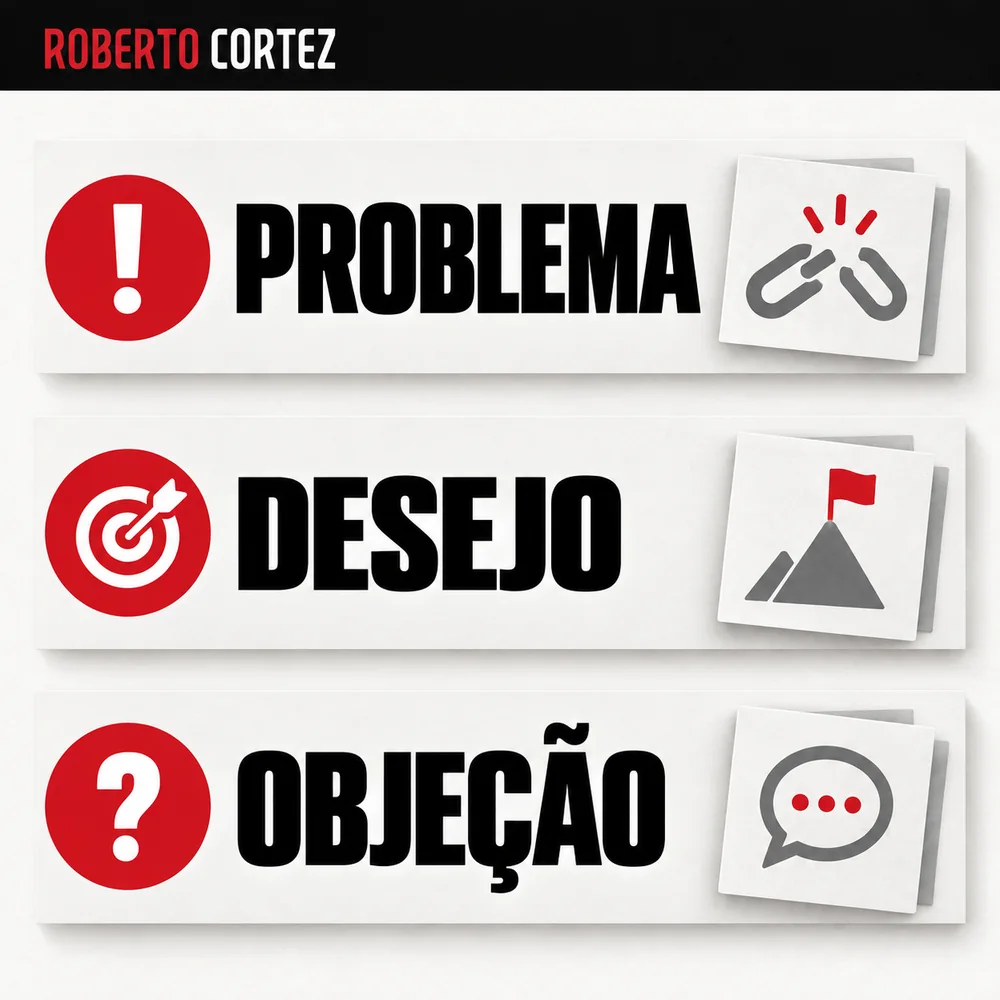 PROBLEMA, DESEJO, OBJEÇÃO