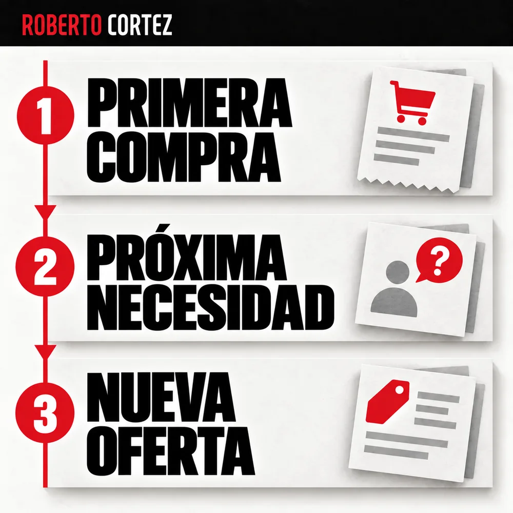 PRIMERA COMPRA, SIGUIENTE NECESIDAD, NUEVA OFERTA