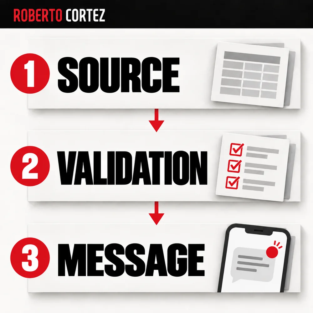 A report needs a traceable path: data source, validation and message. If collection fails, flag the failure instead of presenting zeros as results.