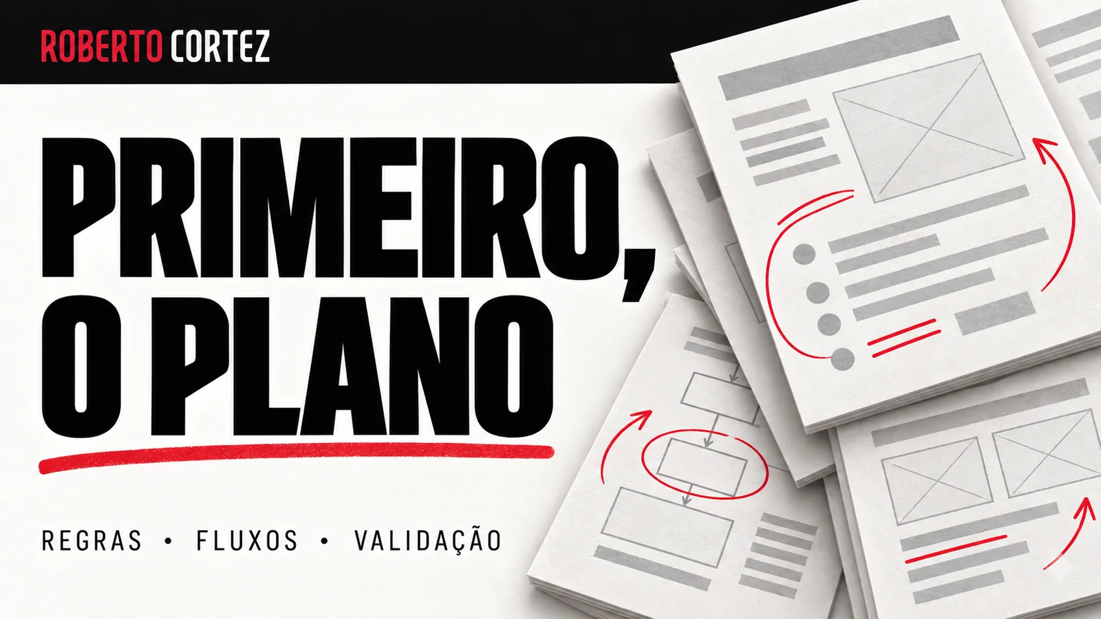 Capa editorial: Como planear uma aplicação com Claude Code antes de começar a programar